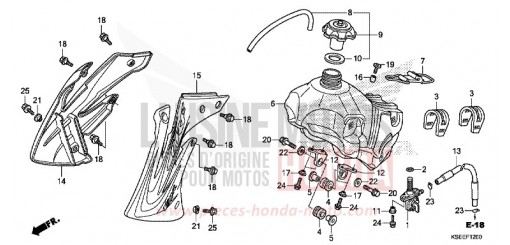 FUEL TANK CRF150RBJ de 2018